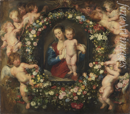 Rubens Pieter Paul - Madonna im Blumenkranz