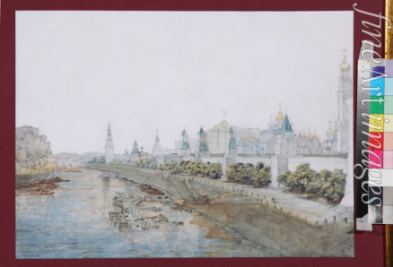 Sadovnikov Vasily Semyonovich - View of the Kremlin from the Moskvoretsky Bridge