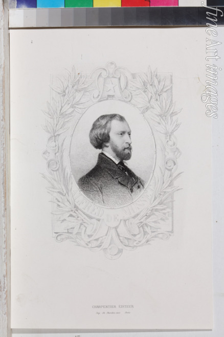 Anonymous - Portrait of Alfred de Musset (1810-1857)