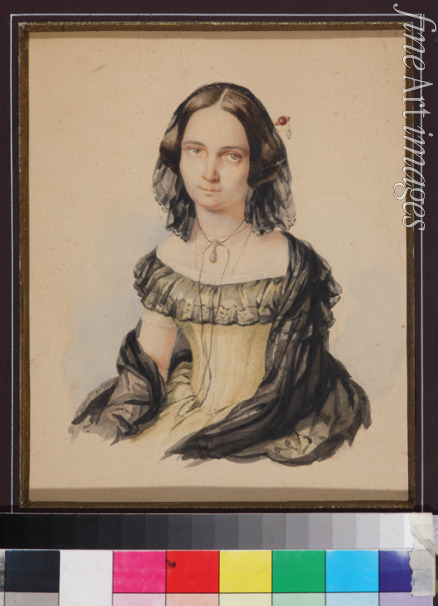 Unbekannter Künstler - Jelizaweta Nikolajewna Kriwzowa (1817-1855), geb. Prinzessin Repnina-Wolkonskaja
