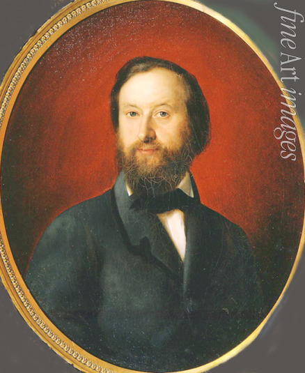 Goravsky Apolinari Gilyarievich - Portrait of the collector Kozma Soldatenkov (1818-1901)