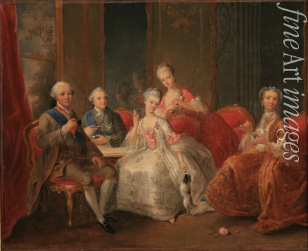 Charpentier Jean-Baptiste - Familie des Herzogs von Penthièvre oder Eine Tasse Schokolade