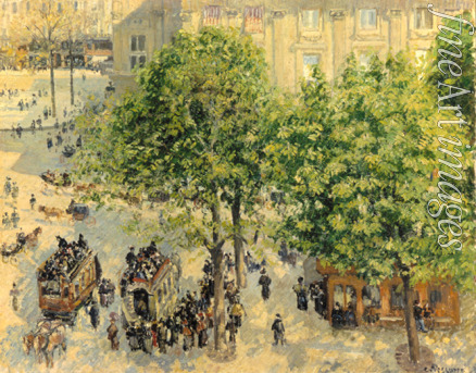Pissarro Camille - Place du Théâtre Français in Paris. Frühling