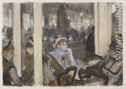 Degas Edgar - Frauen auf einer Café-Terrasse. Abend