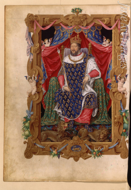 Künstler - Porträt des Königs Franz I. von Frankreich (1494-1547) in seiner Krönungsrobe