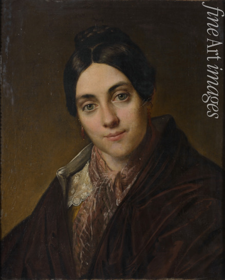 Tropinin Vasili Andreyevich - Portrait of Lyubov Kornilyevna Makovskaya