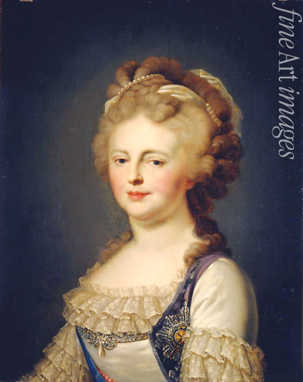 Lampi Johann-Baptist von der Ältere - Porträt der Zarin Maria Feodorowna von Russland (Sophia Dorothea Prinzessin von Württemberg) (1759-1828)