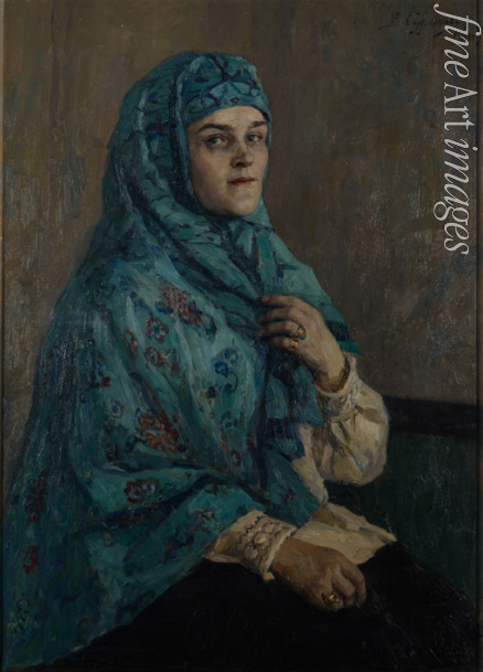 Surikow Wassili Iwanowitsch - Porträt von Fürstin Polina Iwanowna Schtscherbatowa (1882-1966)