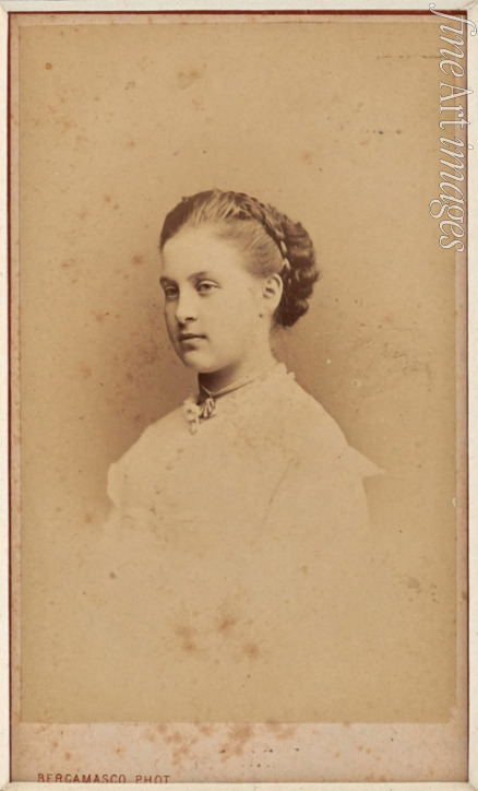 Bergamasco Charles (Karl) - Portrait of Grand Duchess Olga Constantinovna of Russia (1851-1926)