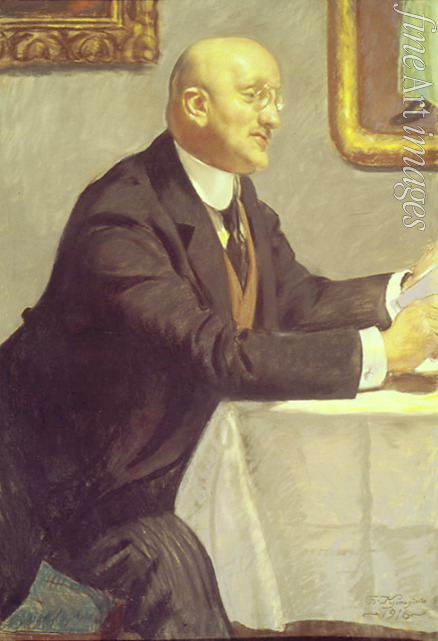 Kustodiev Boris Michaylovich - Portrait of the artist Igor Grabar (1871-1960)
