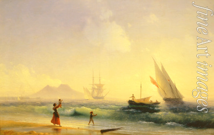 Aivazovsky Ivan Konstantinovich - Fishermen welcome on the shore of the Bay of Naples