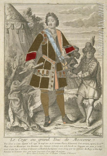 Unbekannter Künstler - Porträt des Kaisers Peter I. des Grossen