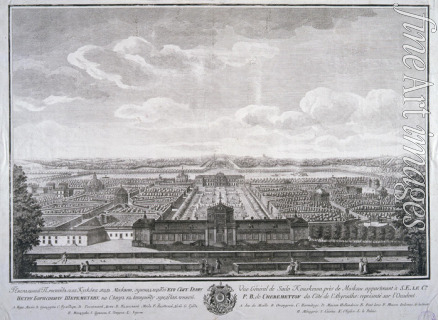 Makhaev Mikhail Ivanovich - View of the Kuskovo Palace