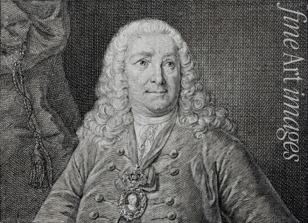 Schleuen Johann David the Elder - Portrait of Count Jean Armand de L'Estocq (1692-1767)