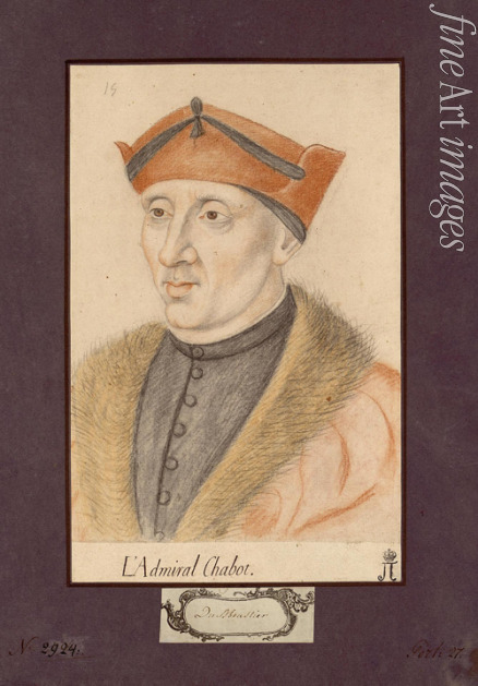 Unbekannter Künstler - Porträt von Philippe de Chabot (1492-1543), Admiral von Frankreich
