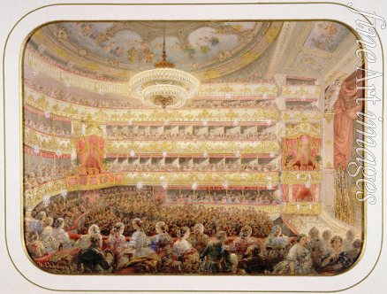 Sadownikow Wassili Semjonowitsch - Der Zuschauerraum im Bolschoi Theater in St. Petersburg