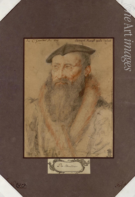 Unbekannter Künstler - Porträt von Dichter Clément Marot (1496-1544)