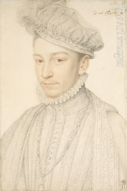 Clouet François - Porträt des Königs Karl IX. von Frankreich (1550-1574)