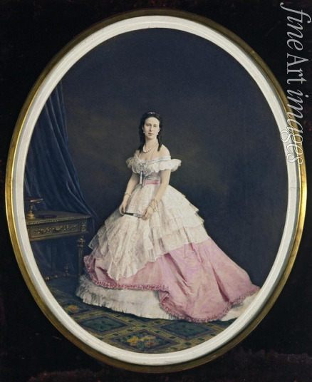 Bergamasco Charles (Karl) - Portrait of Grand Duchess Alexandra Iosifovna of Saxe-Altenburg (1830-1911)