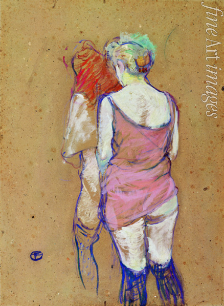 Toulouse-Lautrec Henri de - Zwei Frauen, halbnackt, von hinten