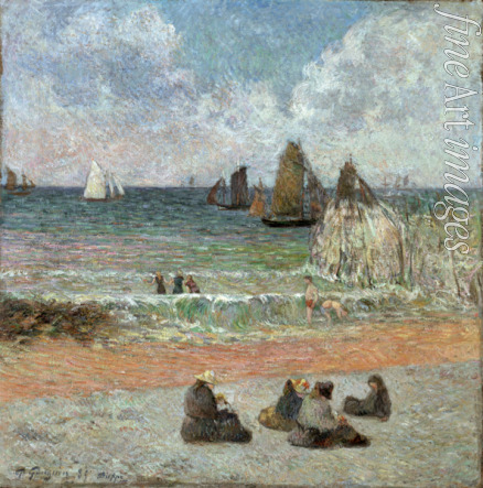 Gauguin Paul Eugéne Henri - Coast at Dieppe