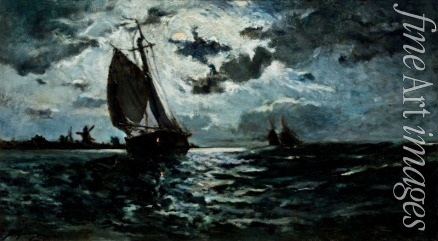 Gauguin Paul Eugéne Henri - Sailing Ship in the Moonlight