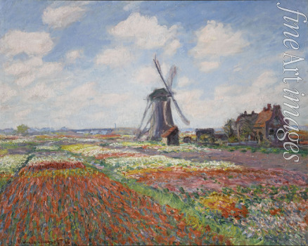 Monet Claude - Tulip fields in Holland (Champs de tulipes en Hollande)