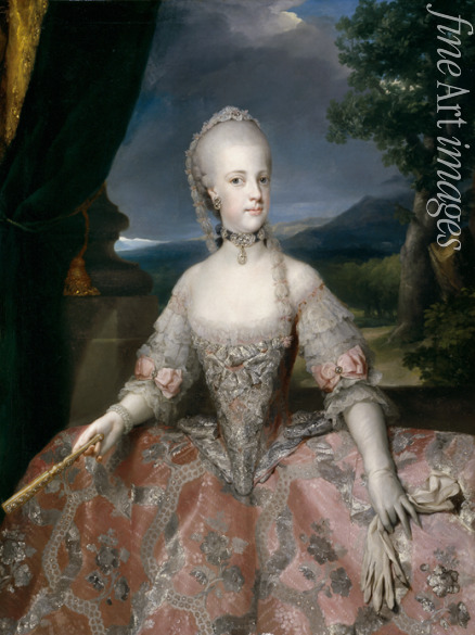 Mengs Anton Raphael - Portrait of Maria Carolina of Austria (1752-1814)