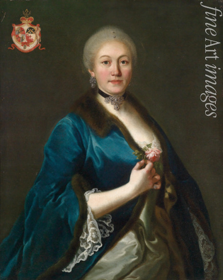 Unbekannter Künstler - Porträt der Fürstin Jekaterina Romanowna Woronzowa-Daschkowa (1744-1810)