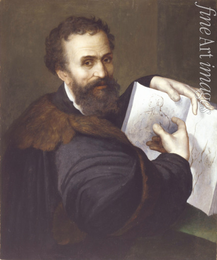 Piombo Sebastiano del - Porträt von Michelangelo Buonarroti