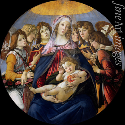Botticelli Sandro - Madonna of the Pomegranate (Madonna della Melagrana)