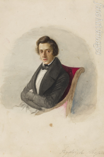 Wodzinska Maria - Porträt von Frédéric Chopin (1810-1849)