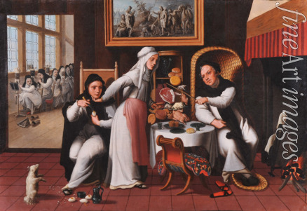 Aertsen Pieter - Scene in a monastery
