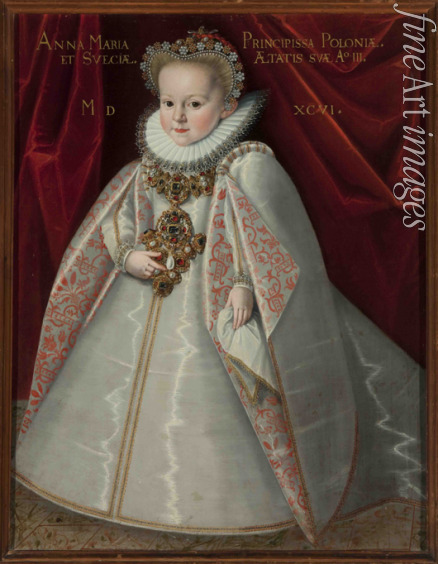 Kober Martin - Porträt von Anna Maria Wasa (1593-1600), Tochter des Königs Sigismund III. Wasa