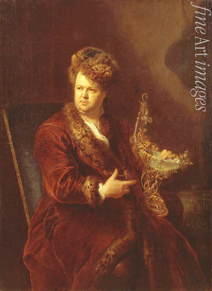 Pesne Antoine - Portrait of the Jeweller Johann Melchior Dinglinger (1664-1731)