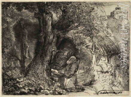 Rembrandt van Rhijn - Saint Francis