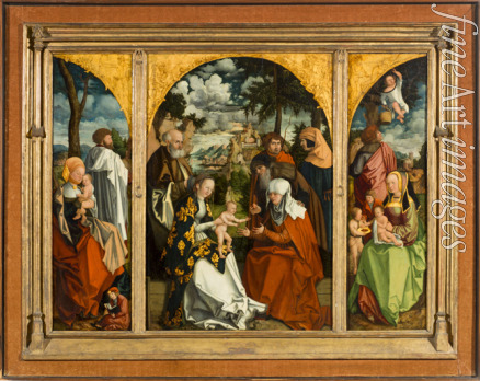 Döring Hans - Triptych with the Holy Kinship