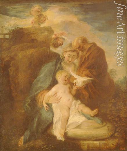Watteau Jean Antoine - The Holy Family (Rest on the Flight into Egypt)