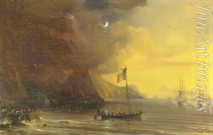 Gudin Jean Antoine Théodore - Transport mit der sterblichen Überreste von Napoleon unterwegs von der St. Helena Insel nach Frankreich 1840