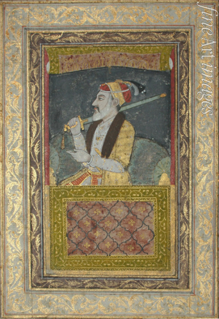 Unbekannter Künstler - Porträt von Großmogul Aurangzeb