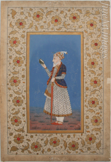 Unbekannter Künstler - Porträt von Großmogul Aurangzeb