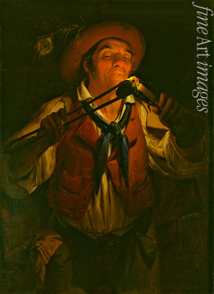 Inganni Angelo - Farmer Lighting a Candle with a Burning Stick