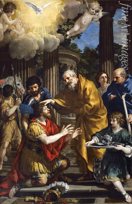 Cortona Pietro da - Hananias von Damaskus heilt Paulus von seiner Blindheit