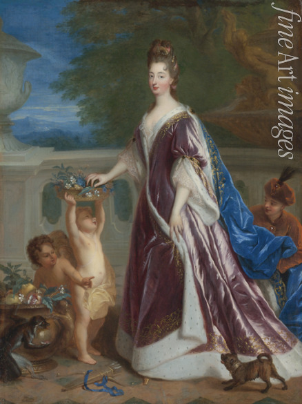 Troy François de - Portrait of Elizabeth Charlotte, Princess Palatine (1652-1722), Duchess of Orléans