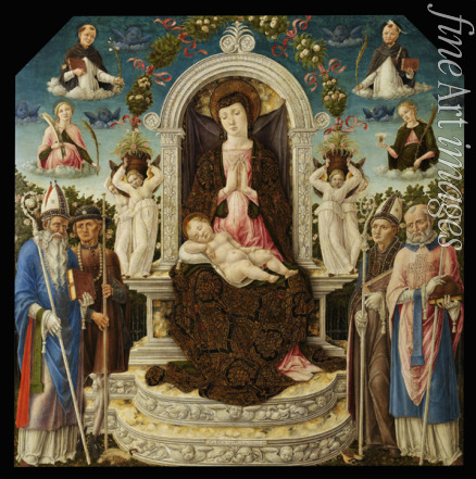 Vivarini Bartolomeo - Madonna und Kind mit Heligen