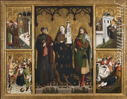Master of St. Barbara Altarpiece (Wilhelm Kalteysen von Aachen) - Saint Barbara Polyptych