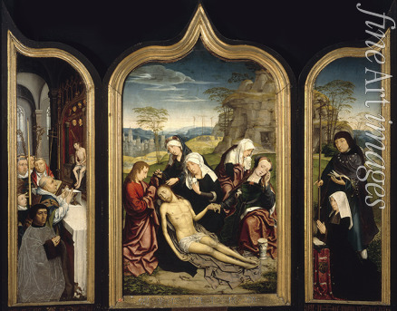 Bellegambe Jean - Die Beweinung Christi. Triptychon