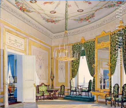 Klages Fyodor Andreyevich - Drawing room in the Small Nicholas Palace in the Moscow Kremlin