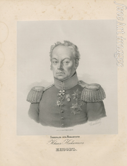 Dawe George - Porträt von General Iwan Nikititsch Insow (1768-1845)