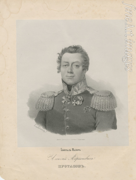 Dawe George - Porträt von General Alexei Andrianowitsch Protassow (1780-1833)